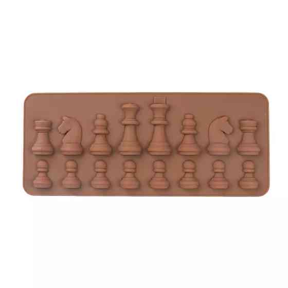 Молд силіконовий Шахи 205 на 85 мм коричневий Київ