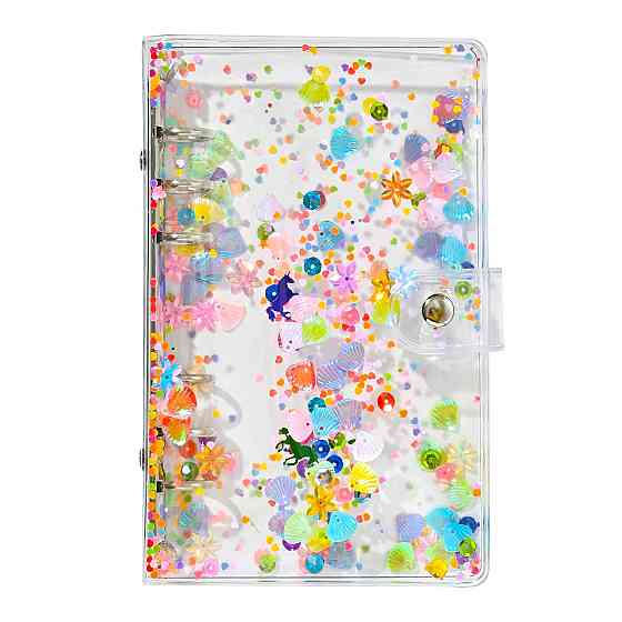 Блокнот-планер для финансов формат А6,планер бюджета и хранения денег,органайзер прозрачный с блестками Каменец-Подольский