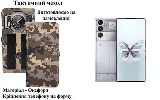 Тактичний чохол для Ulefone Armor 15, Armor 17 Pro, кріпиться до спорядження на липучці Київ
