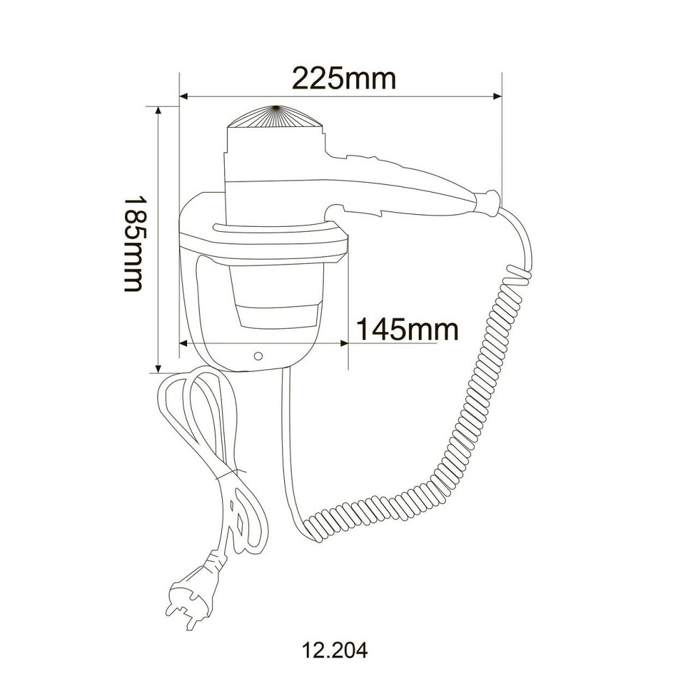 Фен HOTEC 12.204 ABS White (000020849) Киев - изображение 4