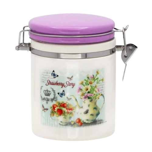 Ємність Strawberry story 680мл з замком кераміка Interos ZF6263-SS Житомир - изображение 1