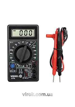 Мультиметр для вимірювання електричних параметрів VOREL : цифровий [12/72] Одеса