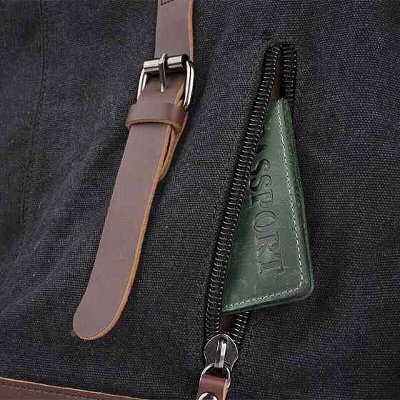 Дорожня сумка текстильна велика Vintage 20166 Чорна Київ