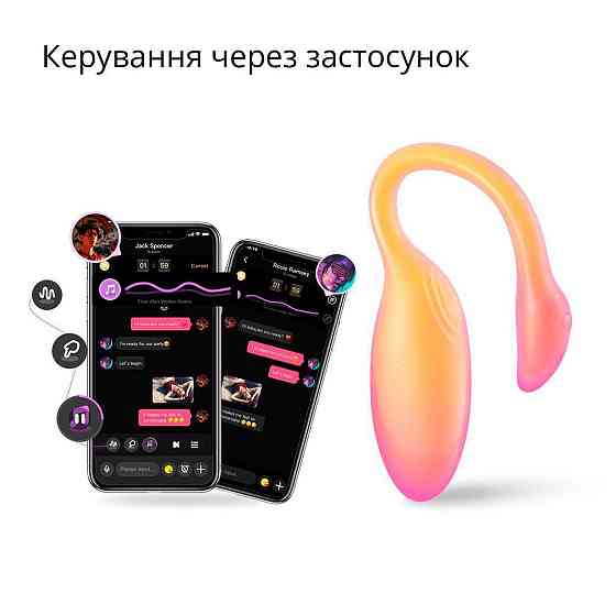 Смарт-віброяйце Magic Motion Flamingo Max Orange зі стимулятором клітора Sex Aura Київ