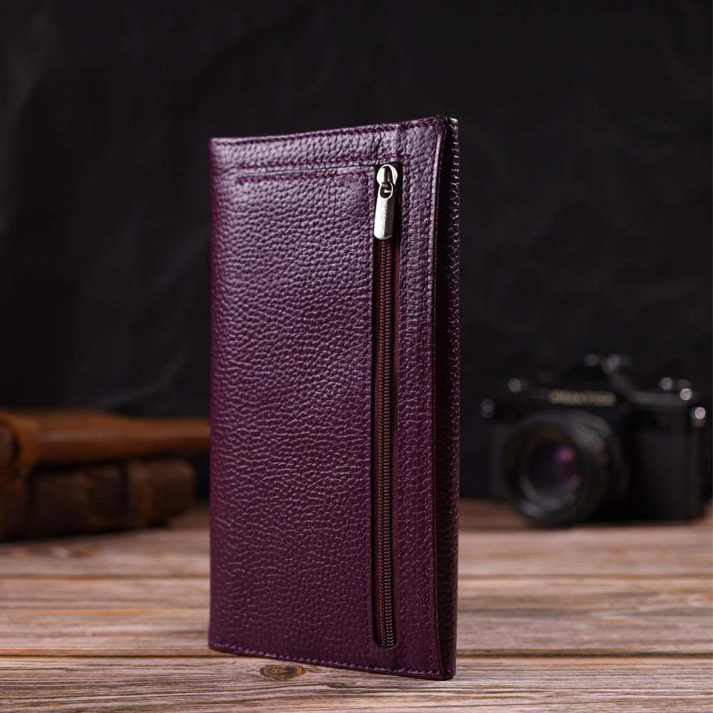 Привлекательный женский кошелек из натуральной кожи CANPELLINI 21831 Сиреневый Киев - изображение 2