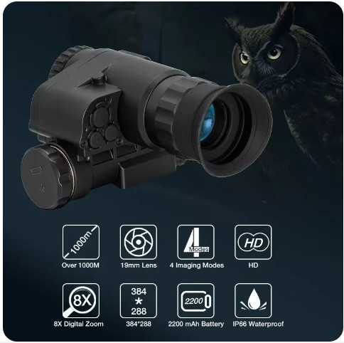 Прилад нічного бачення NVG 10 Night Vision + кріплення + шолом Вінниця - фото 7