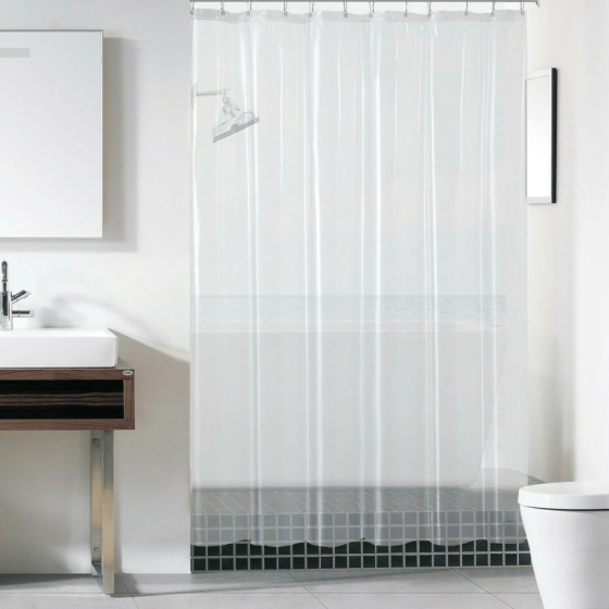 Штора для ванной и душа 178x183 см водоотталкивающая,занавеска шторка для ванной и душевой 8G PEVA ,прозрачная Каменец-Подольский