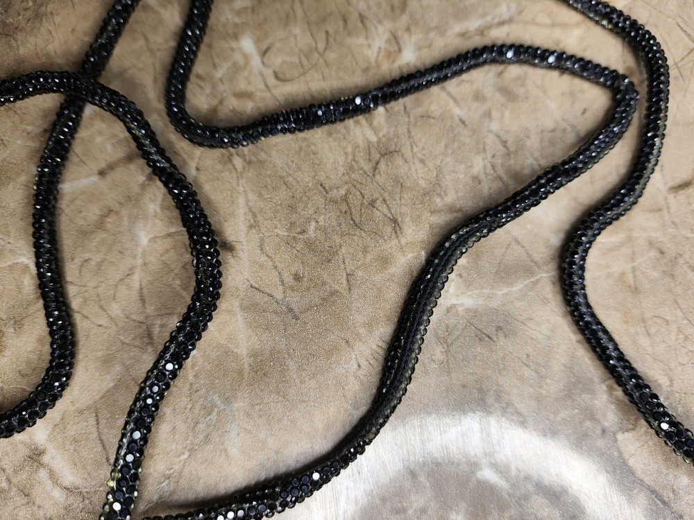 УЦІНКА! Шнурки зі стразами 2 шт (Чорний) Смела - изображение 6