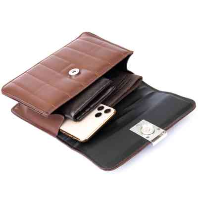 Сумка Vintage Горизонтальна зі шкірозамінника Коричнева (sale_14907) Вінниця