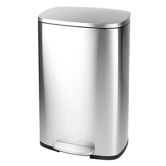Відро для сміття з плавним закриттям прямокутне Mixxus Bevel-TC0112 SS Color 12л колір наржавійка  ( MI7087 ) 29869 Харків