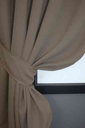 Комплект штор коротких VR-Textil Bagema Rvs № 1289ш Какао 130х170 см 2 шт (35-0024) Київ