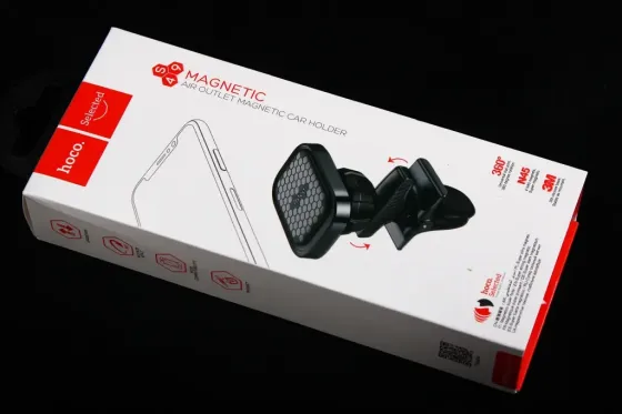 Подставка под телефон магнит на обдув на шарнире Hoco S49 Винница