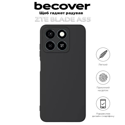 Чохол до мобільного телефона BeCover ZTE Blade A55 Black (712287) Вінниця - фото 5
