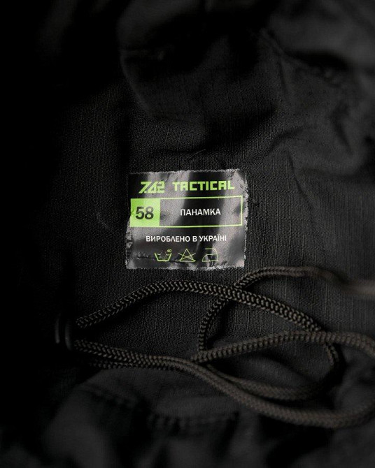 Тактична панама чорна 7.62 ВТ1156 Одеса - фото 3