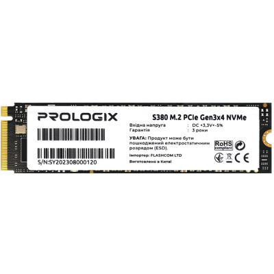 Накопитель SSD M.2 2280 256GB Prologix (PRO256GS380) Винница - изображение 1
