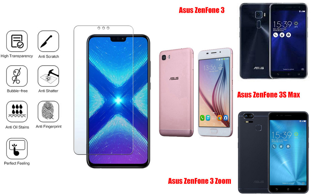 Защитное стекло NeoGlass для Asus ZenFone 3, 3S Max, 3 Zoom – ультрапрозрачное и устойчивое Киев - изображение 4