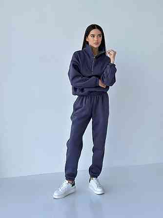 Флісовий спортивний костюм із блискавкою Графіт XS-S Харків