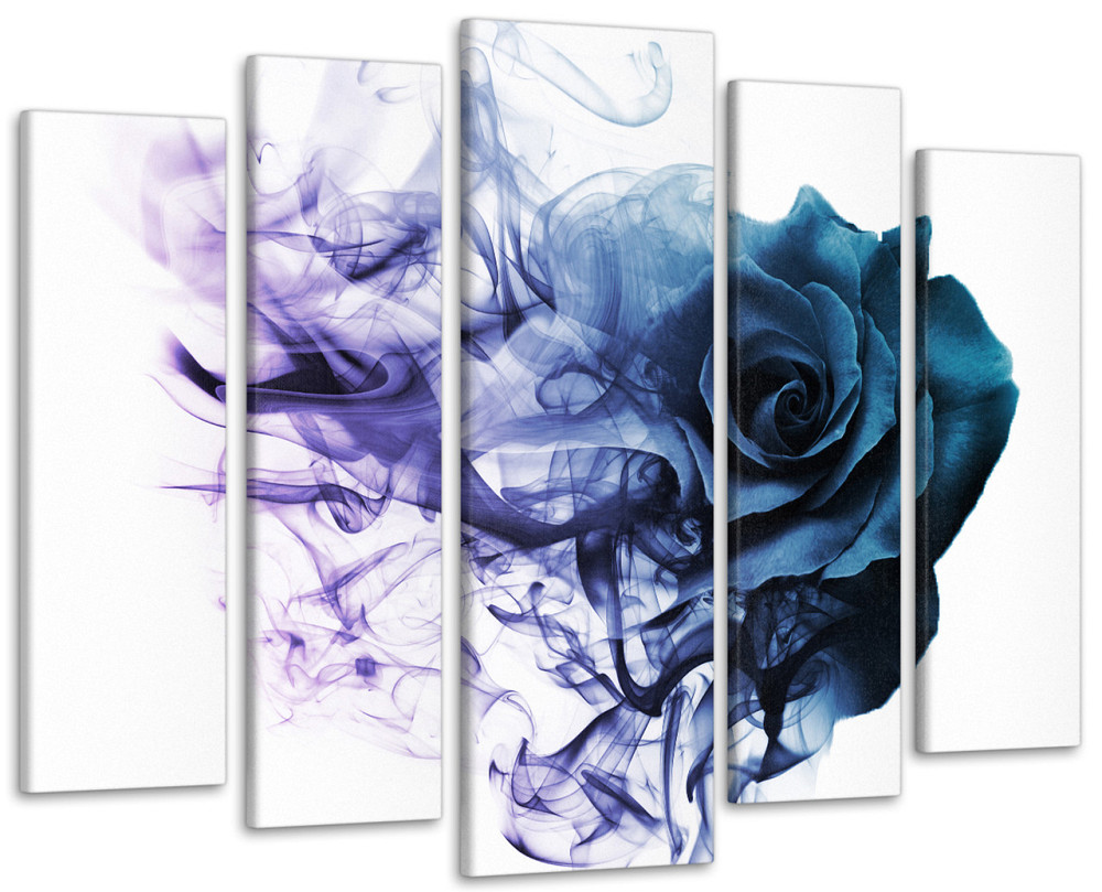 Модульна картина у вітальню / спальню Квіти Димна троянда Art-365_5 ( 80х118см ) Київ - фото 1