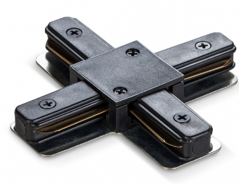 З'єднувач для шинопроводу хрестоподібний чорний VL-TRF-CTX-B Videx Житомир - фото 1