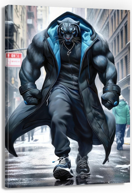 Картина Холсті в спортзал  Пантера KLM_4 70х100 см Київ - фото 1