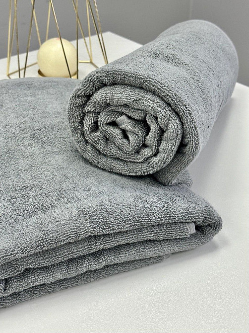 Полотенце банное Ideal Textile махровое 100х150 см (56860335) Сірий Черновцы - изображение 3