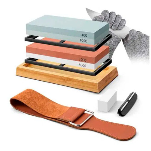 Набір для заточування ножів з бамбуковою підставкою, професійний Вінниця - фото 5