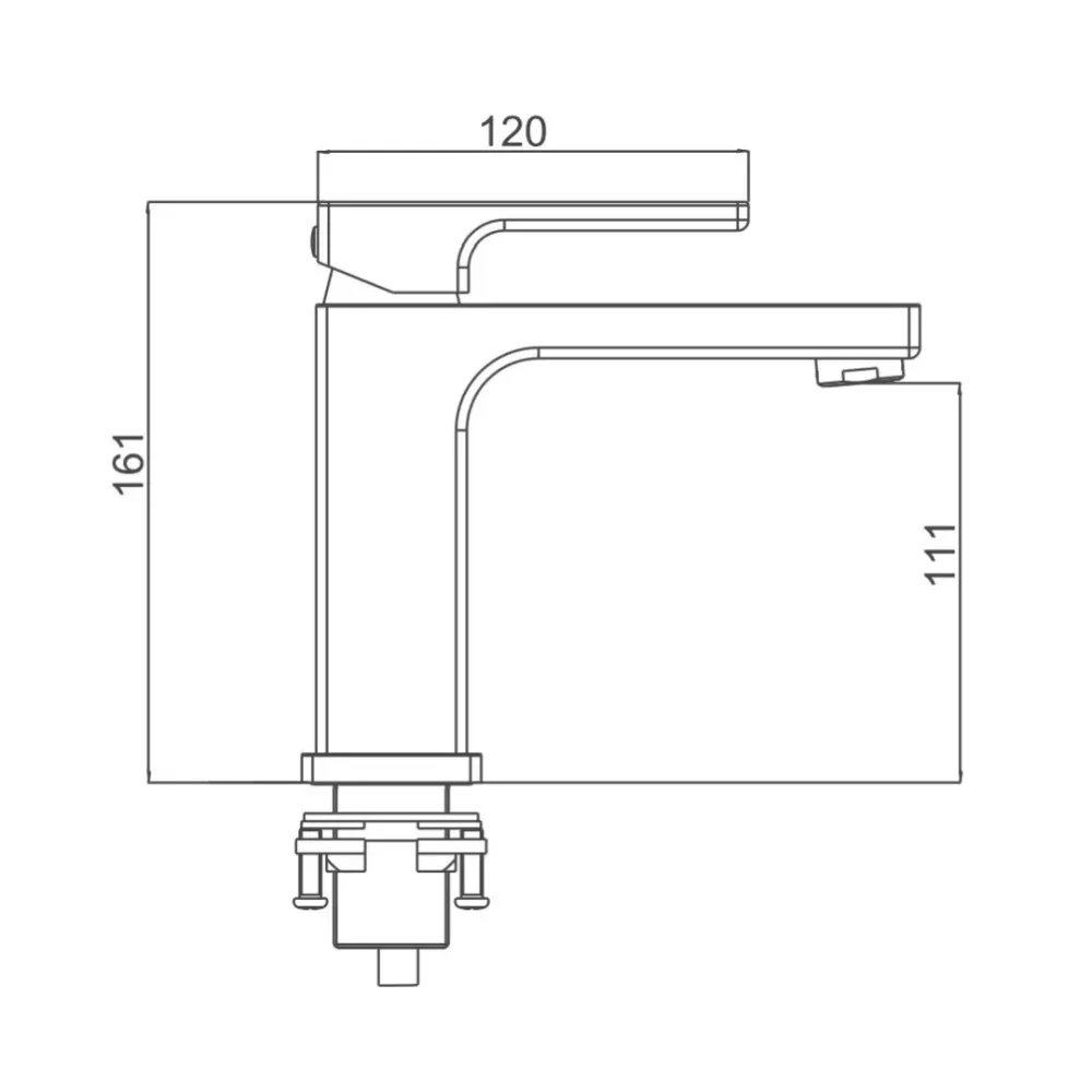 Змішувач для умивальника GAPPO G1018 хром Київ - фото 5