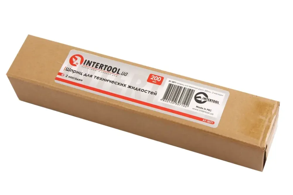 Шприц для технічних рідкостей Intertool 200мл + 2 насадки Вінниця - фото 2