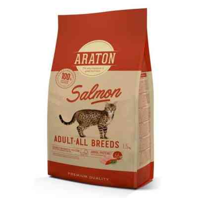 Сухой корм для кошек ARATON SALMON Adult All Breeds 1.5 кг (ART47478) Винница
