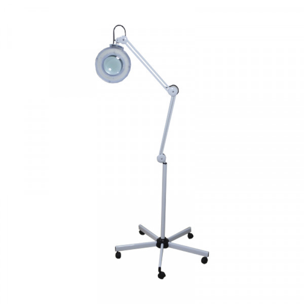 Лампа лупа підлогові на колесах на штативі з 120 LED діодами , з кришкою , збільшення 5 діоптрій . Київ - фото 2