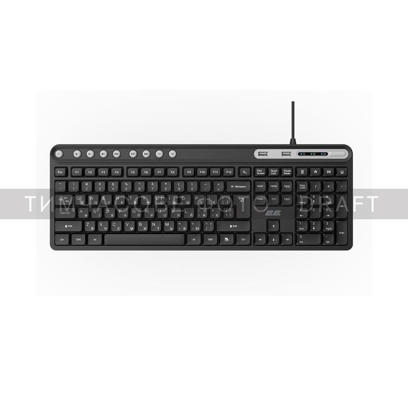 Клавіатура 2E KS1100 Black (2E-KS1100UB_UA) ( 22900 ) Харьков - изображение 1