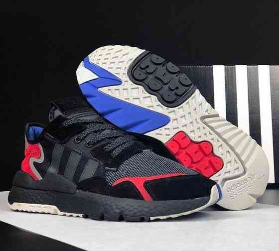 Кросівки Чоловічі Adidas Jogger Чорні Адідас Бігові (розміри: 41,42,43,44,45) Відео Огляд Дніпро