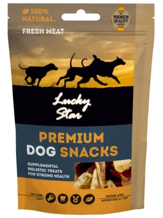 Ласощі Lucky Star кроляче вухо з м'ясом качки 85 г / DM024U Вінниця