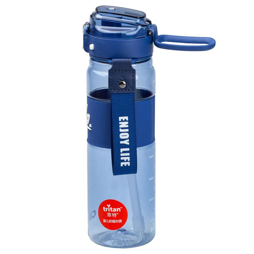 Синяя бутылка для воды 860 мл с ремешком Киев - изображение 3