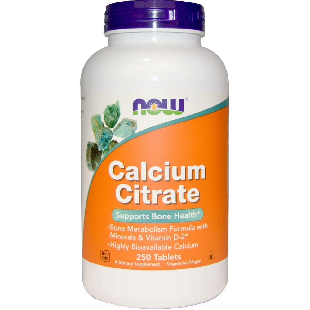 Цитрат кальция с минералами, Calcium Citrate, Now Foods, 250 таблеток Луцк - изображение 1