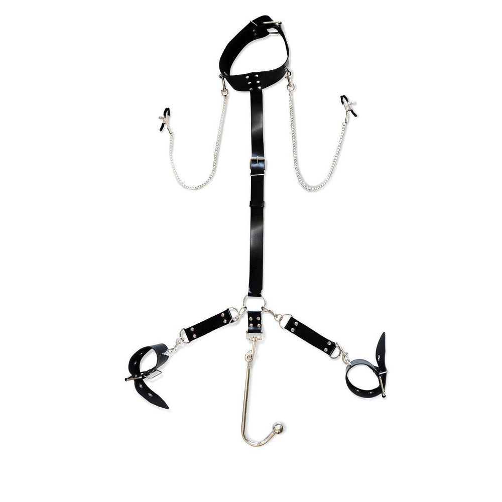 Бондажний набір з металевим анальним гаком Art of Sex Beatrice Bondage set with anal hook № 1 Sex Aura Київ - фото 1