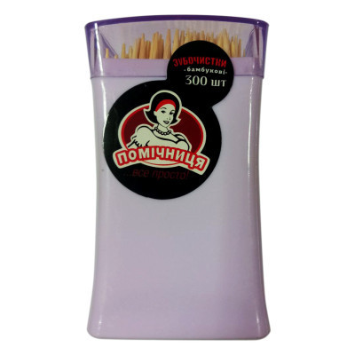 Зубочистки Помічниця Бамбукові 300 шт. (4820164968390) Вінниця - фото 1