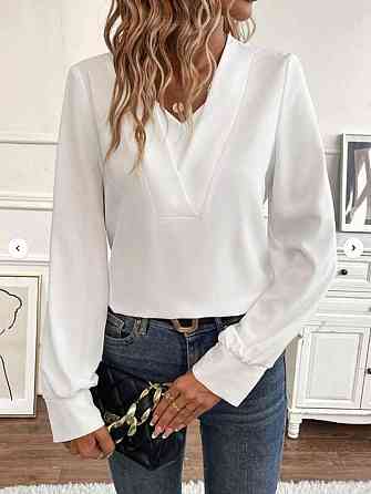 Жіноча блуза з довгим рукавом "Verona" оптом | Норма і батал Білий, 42-44 Київ