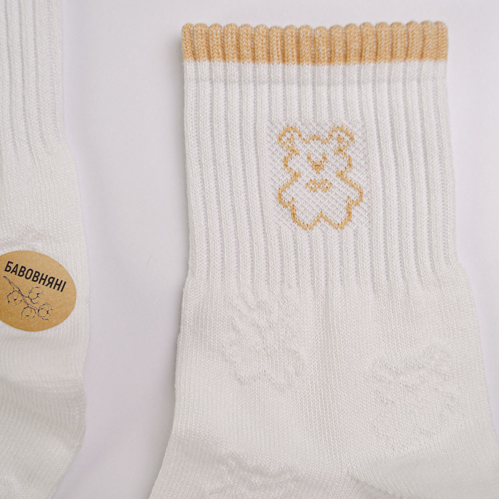 Набор носков хлопковых женских 10 пар Youstar 103 Средние 37-41 Белый Сумы - изображение 4