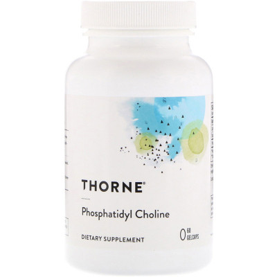 Трави Thorne Research Фосфатидилхолін, Phosphatidyl Choline, 60 гелевих капсул (THR-60501) Вінниця - фото 1