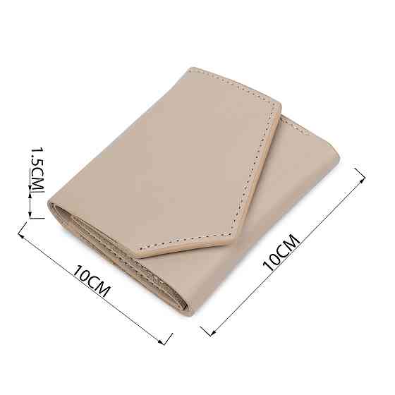 Жіноче компактне шкіряне портмоне GRANDE PELLE 11520 Бежевий Київ