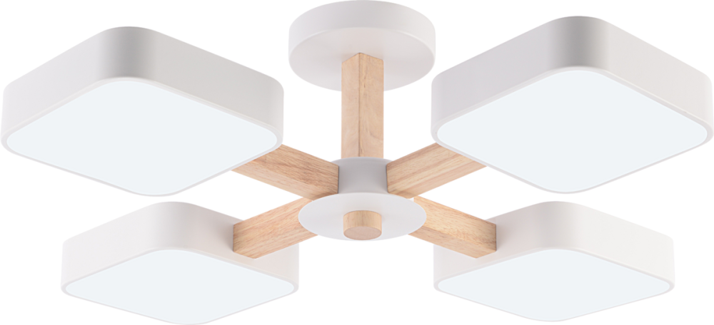 Люстра VALESO XI3354-4 білий+дерево Коломия - фото 2