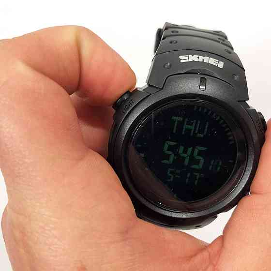 Водонепроникні годинники для риболовлі SKMEI 1231BK, Годинники армійські для ЗСУ туризму VU-26 Івано-Франківськ