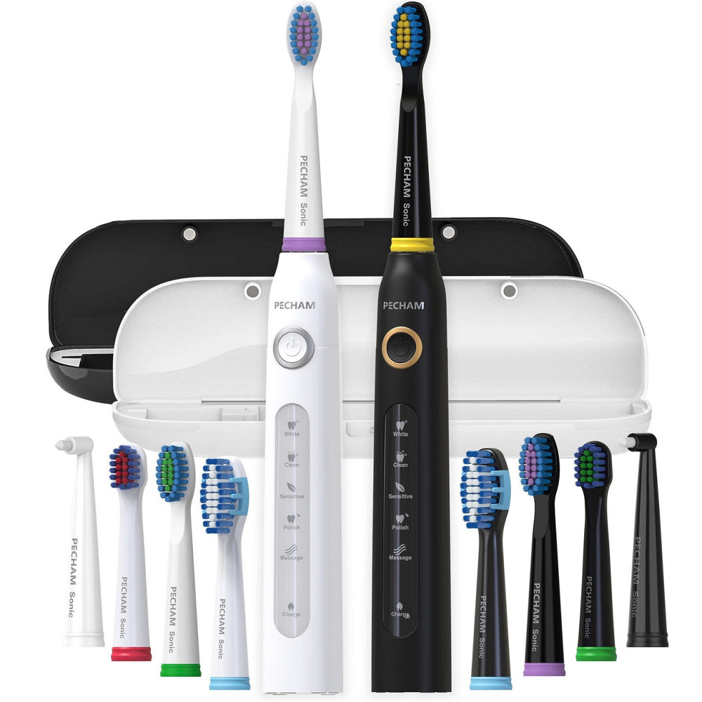 Набір зубних щіток Pecham Black and White Travel Set PC-084 (0290119010100) ( Білий ) Харьков - изображение 20