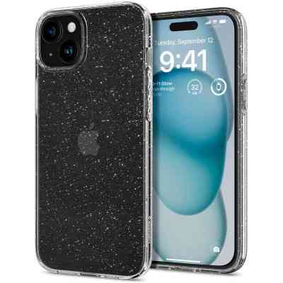 Чехол для мобильного телефона Spigen Apple iPhone 15 Liquid Crystal Glitter Crystal Quartz (ACS06788) Винница