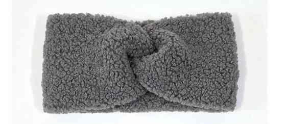 Пов'язка чалма каракуль темно-сіра Київ