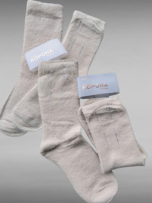 Женские теплые носочки из норки. Набор из 5 шт. Корона Норка Киев - изображение 5
