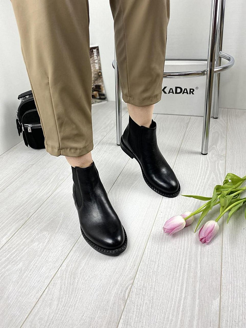 Kadar Черевики жіночі KADAR чорні натуральна шкіра весна-осінь 37р.38р.39р. (00-1100491-Б) Коломыя - изображение 6