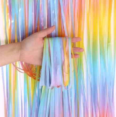 Дождик для фотозоны Единорог украшение 245 см на 92 см разноцветный Киев