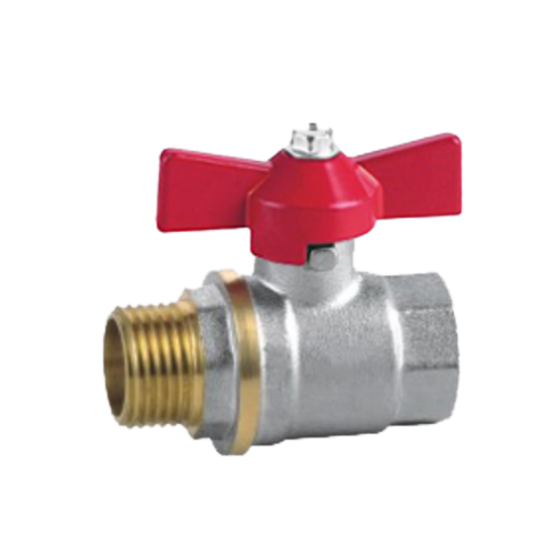 Кран шаровий для води d25мм 1" метелик/гайка/штуцер EA EuroAqua Житомир - фото 1